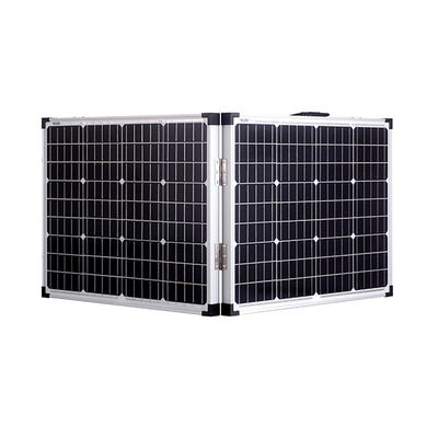 100W IP65 12v 7.64A 折りたたむ太陽光パネル キャンピング用の単一太陽光パネル