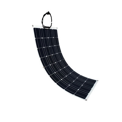 軽量で安装しやすい 100w 12v カーボートのための半柔軟な太陽光パネル